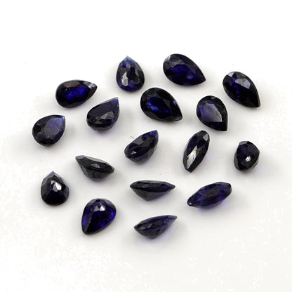Natural Bangkok Blue Sapphire Calibrated Pears | 3x5mm & 4x6mm