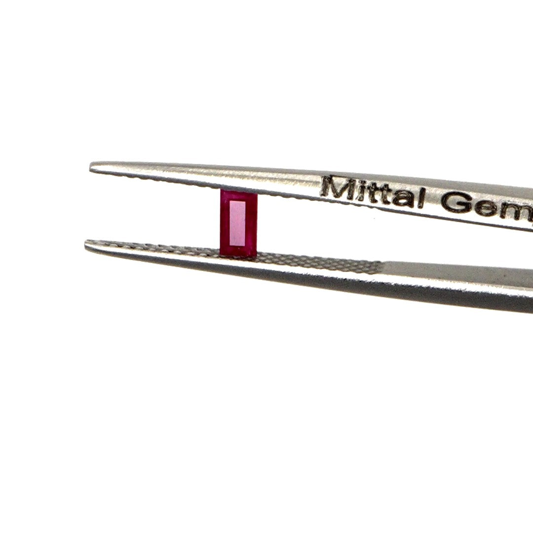 Natural Untreated Mozambique Ruby Calibrated Baguettes | 2x4mm & 2.5x5mm