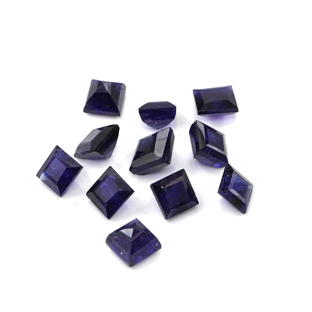 Natural Bangkok Blue Sapphire Calibrated Squares | 4mm & 4.5mm