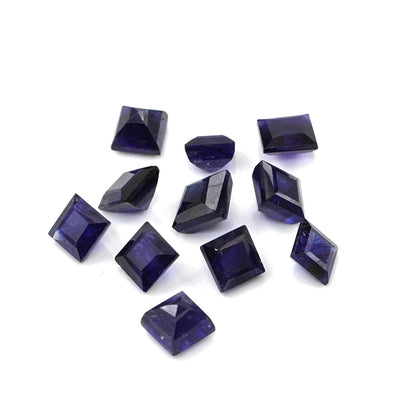 Natural Bangkok Blue Sapphire Calibrated Squares | 4mm & 4.5mm
