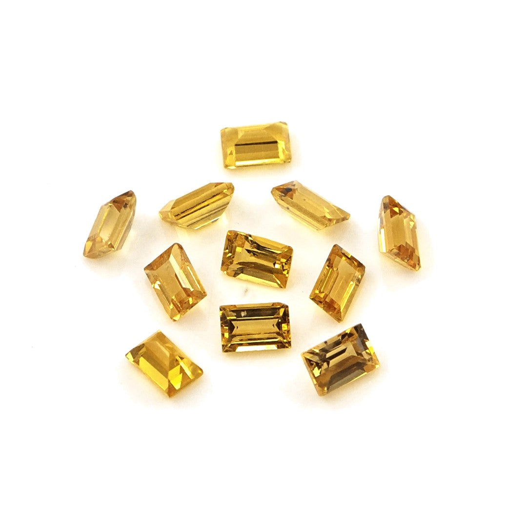 Natural Untreated Yellow Sapphire Calibrated Baguettes | 2x3mm & 3x4mm
