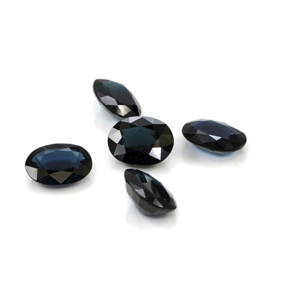 Natural Untreated Blue Sapphire Calibrated Ovals | 5x7mm & 6x8mm