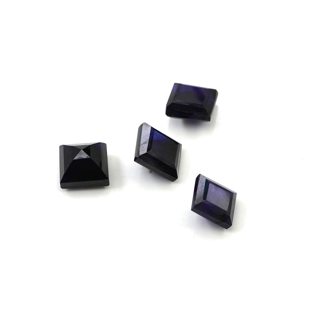 Natural Bangkok Blue Sapphire Calibrated Squares | 7mm & 8mm