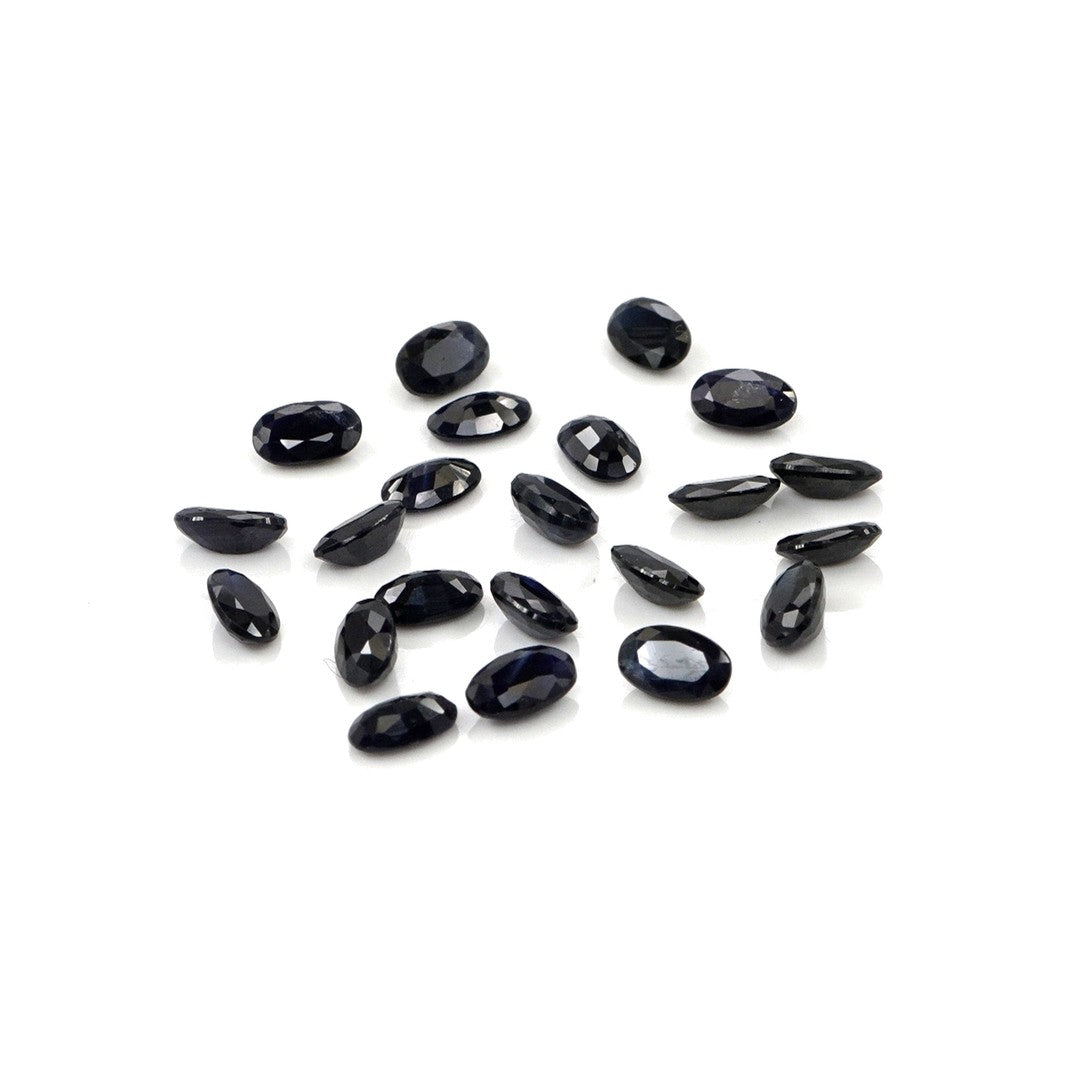 Natural Untreated Blue Sapphire Calibrated Ovals | 3x5mm & 4x6mm