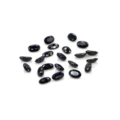 Natural Untreated Blue Sapphire Calibrated Ovals | 3x5mm & 4x6mm