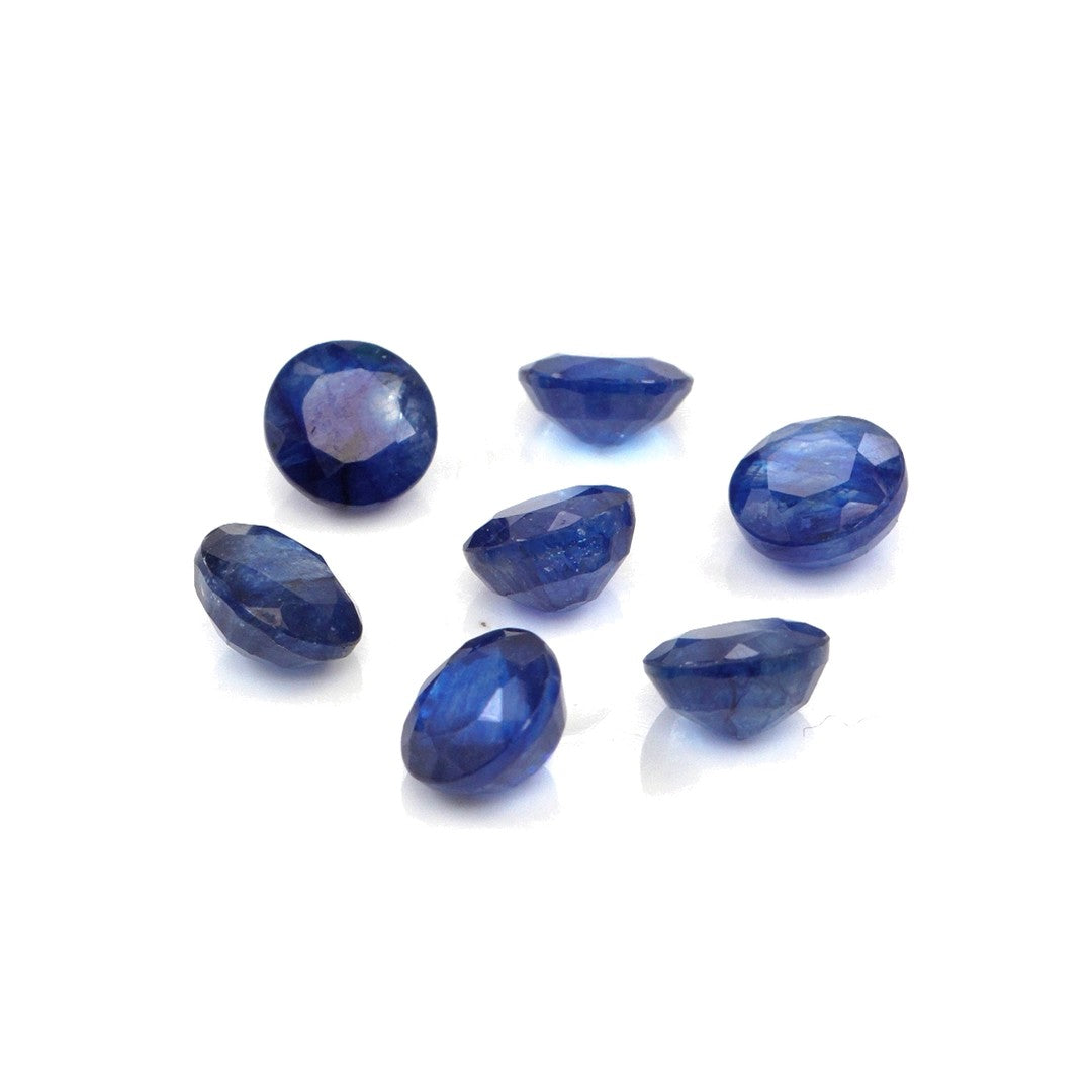 Natural Bangkok Blue Sapphire Calibrated Rounds | 5mm & 6mm