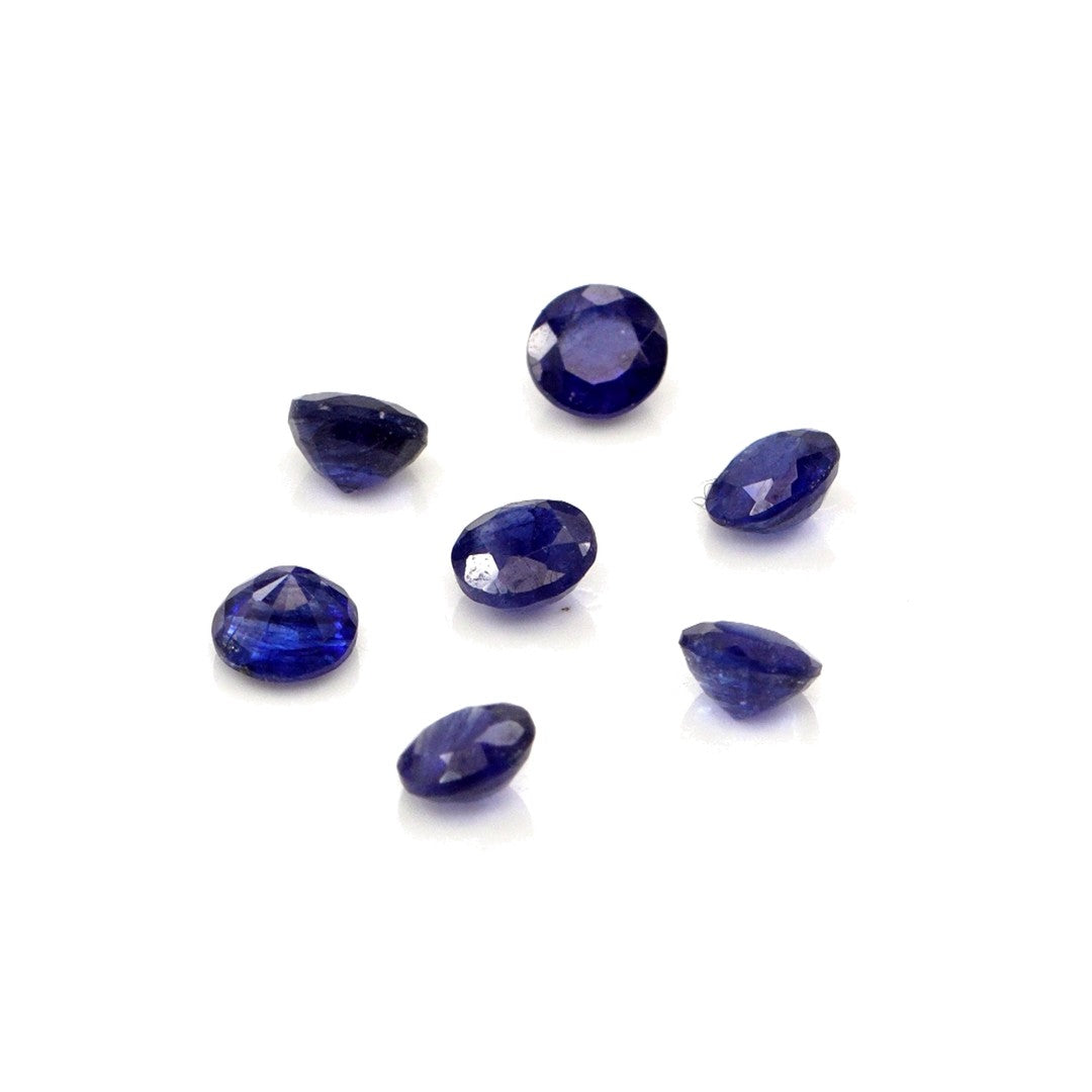 Natural Bangkok Blue Sapphire Calibrated Rounds | 4mm & 4.5mm