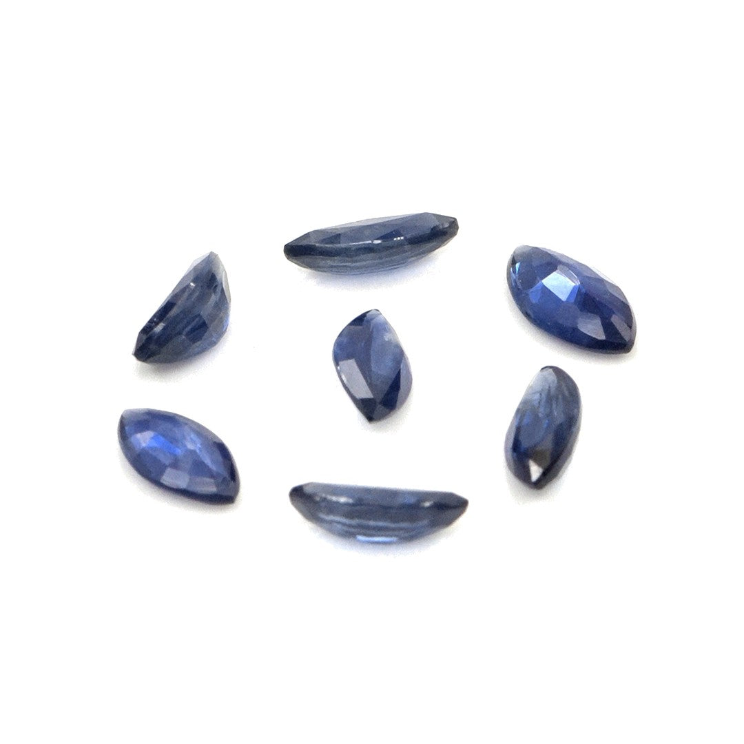 Natural Untreated Blue Sapphire Calibrated Marquise | 2.5x5mm