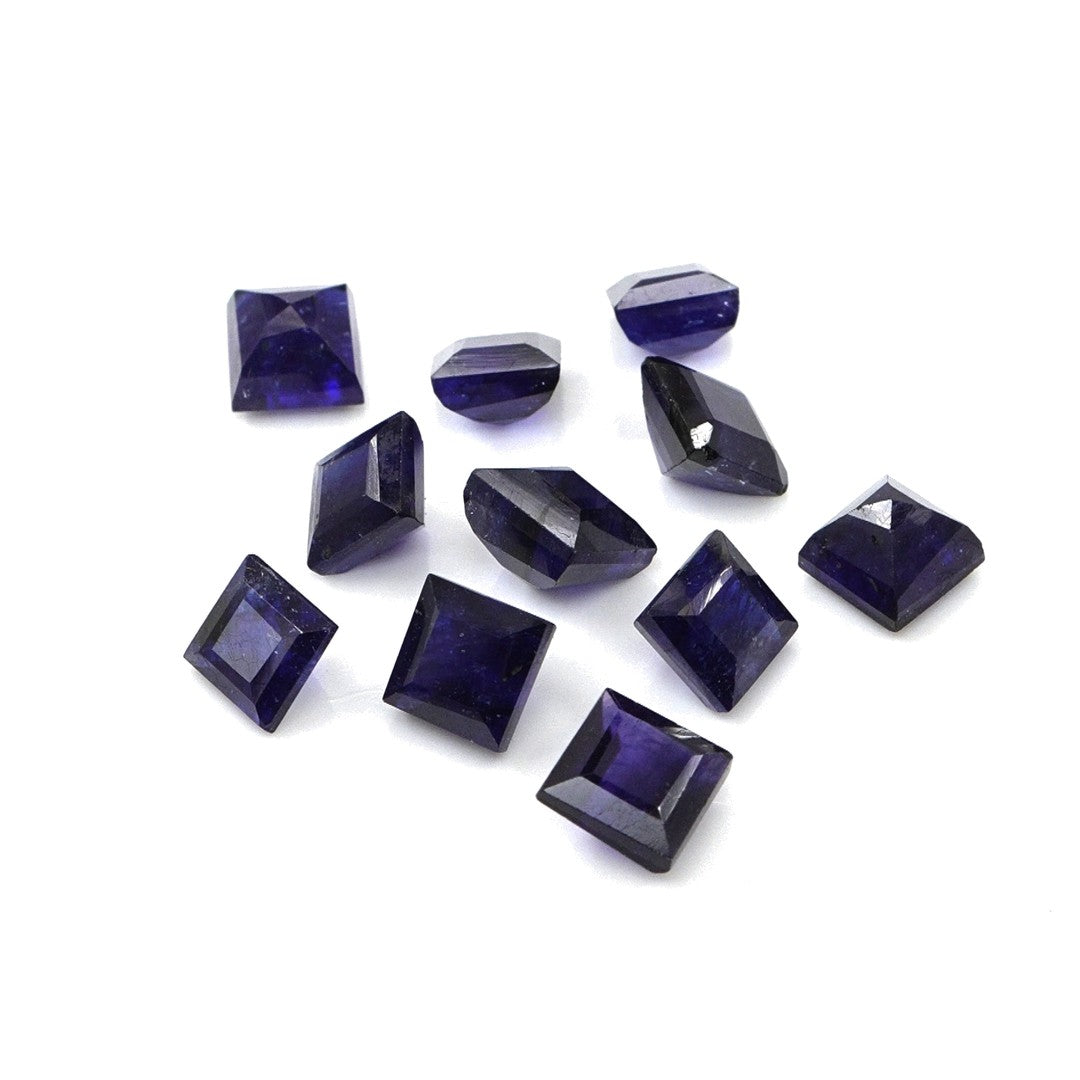Natural Bangkok Blue Sapphire Calibrated Squares | 4mm & 4.5mm