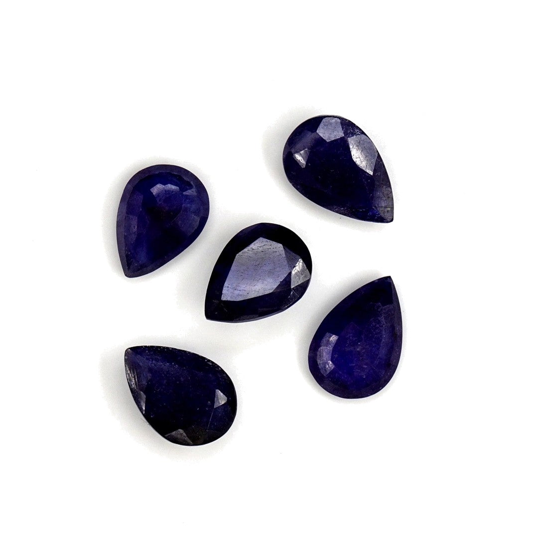 Natural Bangkok Blue Sapphire Calibrated Pears | 9x11mm & 10x12mm