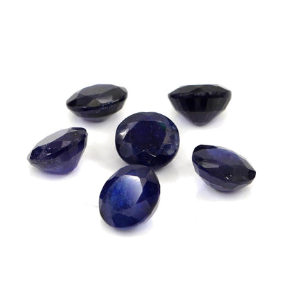 Natural Bangkok Blue Sapphire Calibrated Rounds | 9mm & 10mm