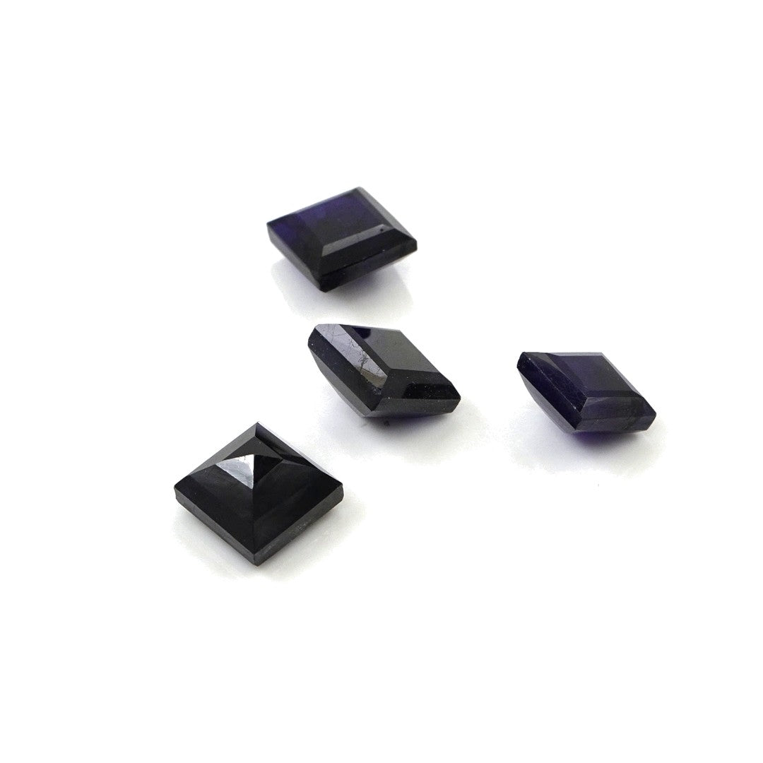 Natural Bangkok Blue Sapphire Calibrated Squares | 7mm & 8mm
