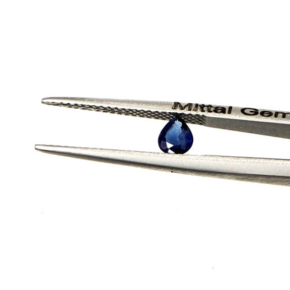 Natural Untreated Blue Sapphire Calibrated Pears | 3x4mm & 4x5mm