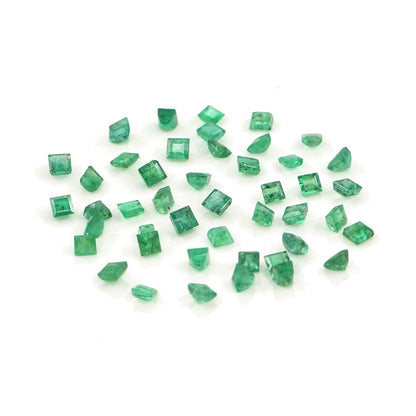 Natural Zambian Emerald Calibrated Squares | 1.5mm & 1.75mm