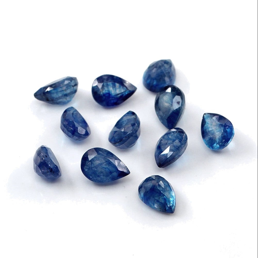 Natural Bangkok Blue Sapphire Calibrated Pears | 5x7mm & 6x8mm
