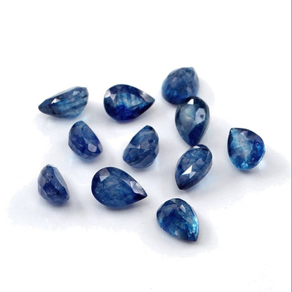 Natural Bangkok Blue Sapphire Calibrated Pears | 5x7mm & 6x8mm