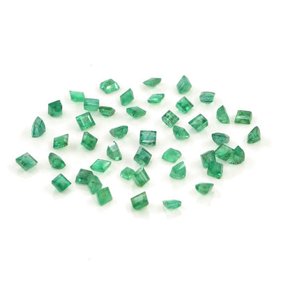 Natural Zambian Emerald Calibrated Squares | 2mm & 2.5mm
