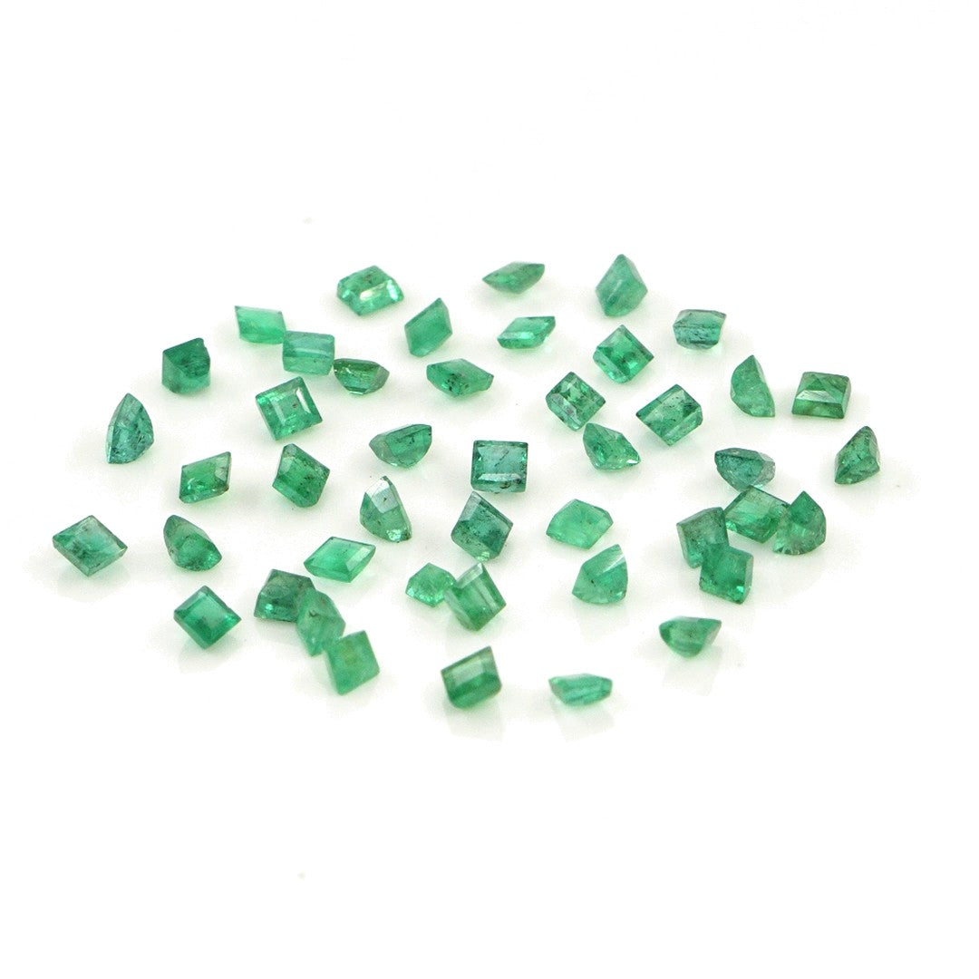 Natural Zambian Emerald Calibrated Squares | 1.5mm & 1.75mm