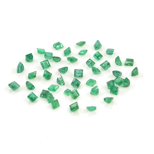 Natural Zambian Emerald Calibrated Squares | 1.5mm & 1.75mm