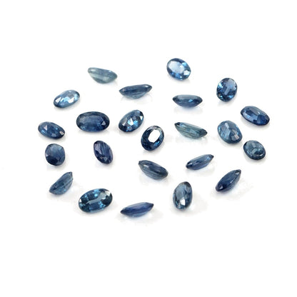 Natural Untreated Blue Sapphire Calibrated Ovals | 3x5mm & 4x6mm