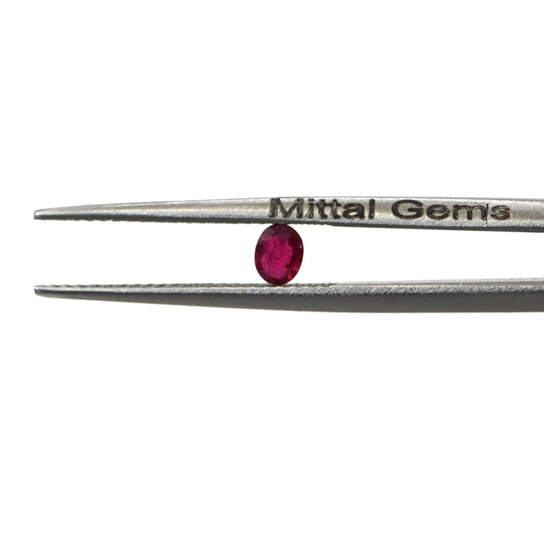 Natural Untreated Burma Ruby Calibrated Ovals | 3x4mm & 4x5mm