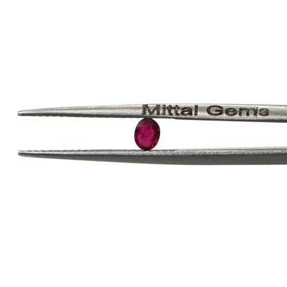 Natural Untreated Burma Ruby Calibrated Ovals | 3x4mm & 4x5mm