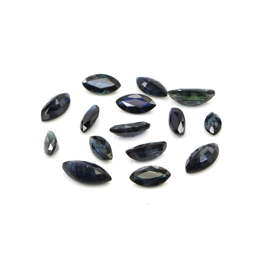 Natural Untreated Blue Sapphire Calibrated Marquise | 2.5x5mm & 3x6mm