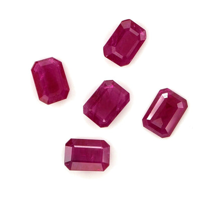 Natural Untreated Burma Ruby Calibrated Octagons | 5x7mm & 6x8mm