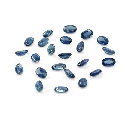 Natural Untreated Blue Sapphire Calibrated Ovals | 3x5mm & 4x6mm