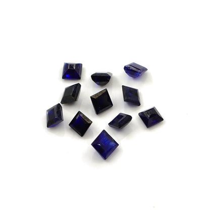 Natural Bangkok Blue Sapphire Calibrated Squares | 3mm & 3.5mm
