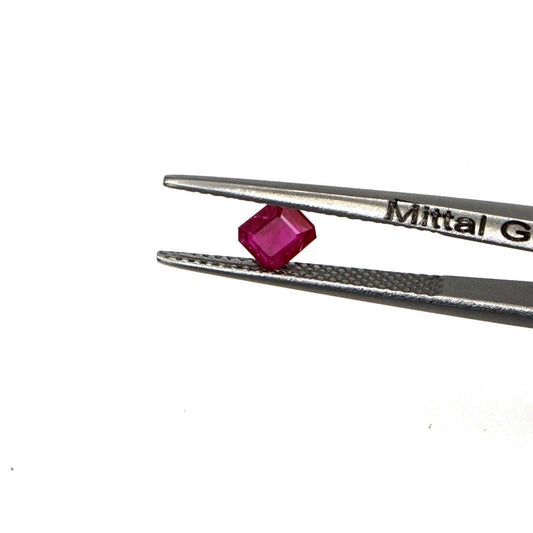 Natural Untreated Mozambique Ruby Calibrated Octagons | 3x4mm & 4x5mm