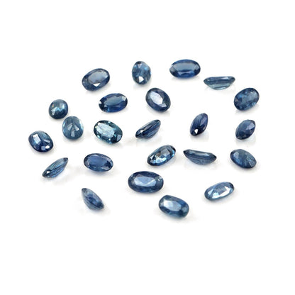 Natural Untreated Blue Sapphire Calibrated Ovals | 3x5mm & 4x6mm
