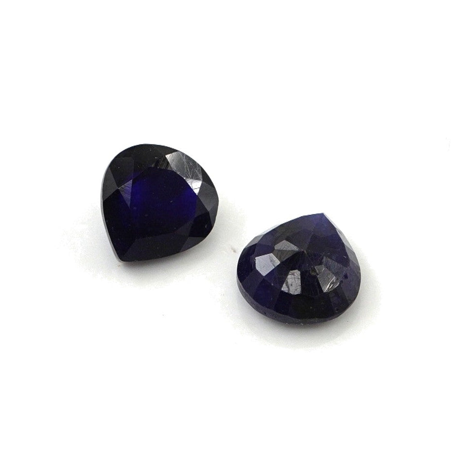 Natural Bangkok Blue Sapphire Calibrated Hearts | 7mm & 8mm