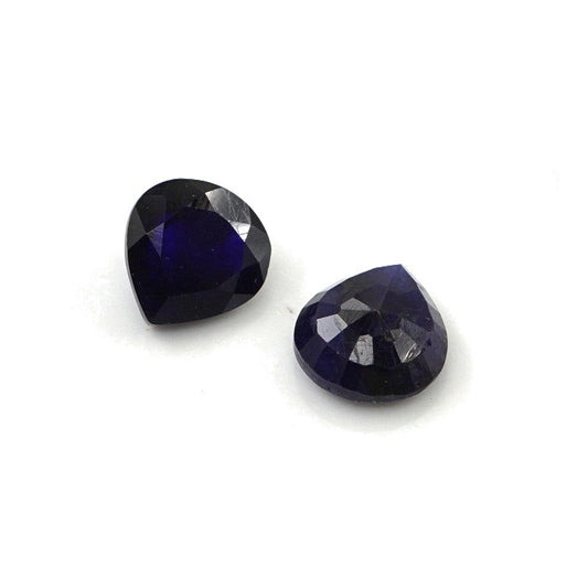 Natural Bangkok Blue Sapphire Calibrated Hearts | 7mm & 8mm
