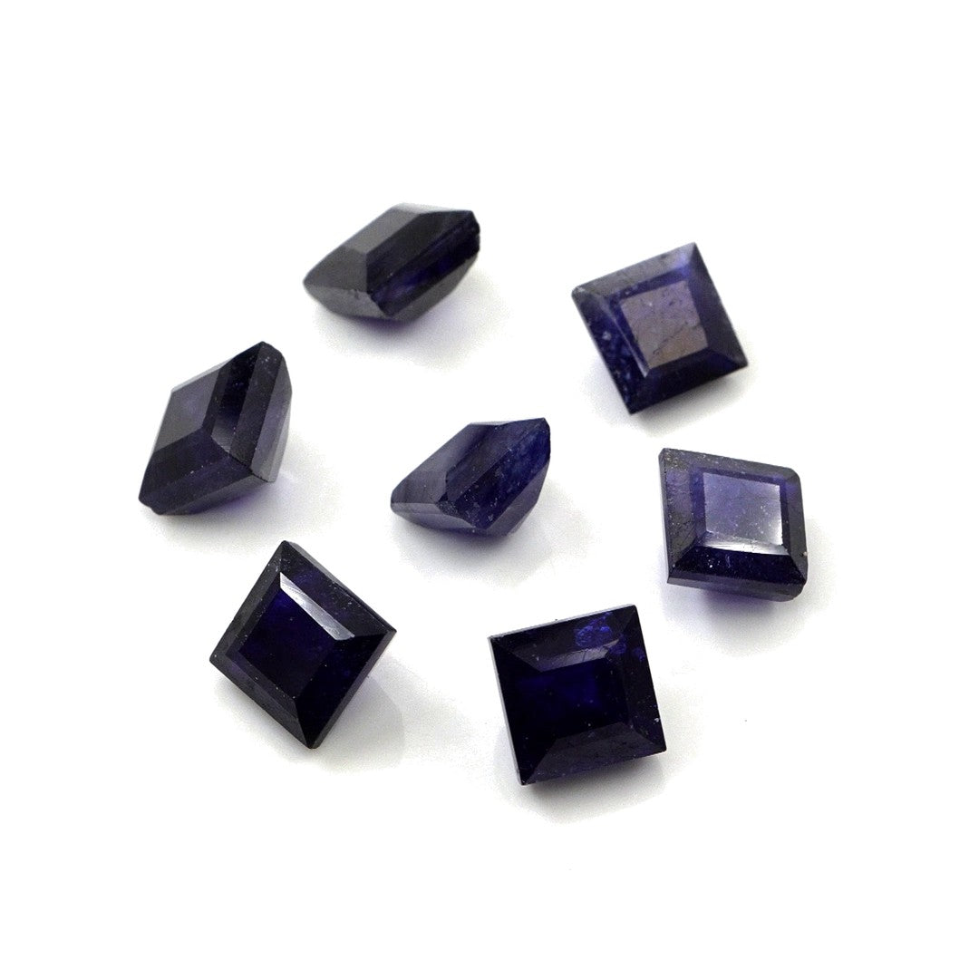 Natural Bangkok Blue Sapphire Calibrated Squares | 7mm & 8mm