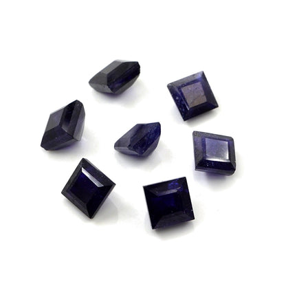 Natural Bangkok Blue Sapphire Calibrated Squares | 7mm & 8mm