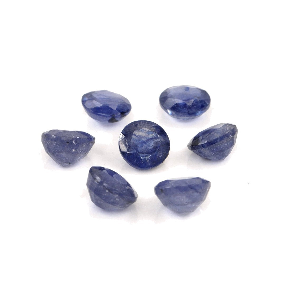 Natural Bangkok Blue Sapphire Calibrated Rounds | 5mm & 6mm