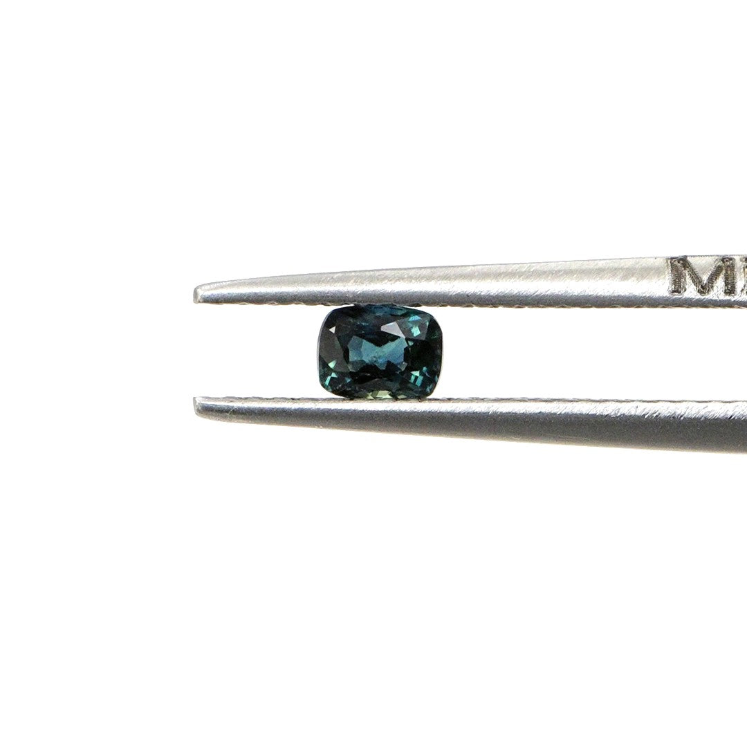 Natural Untreated Australian Teal Sapphire Calibrated Long Cushion | 3x4mm & 4x5mm
