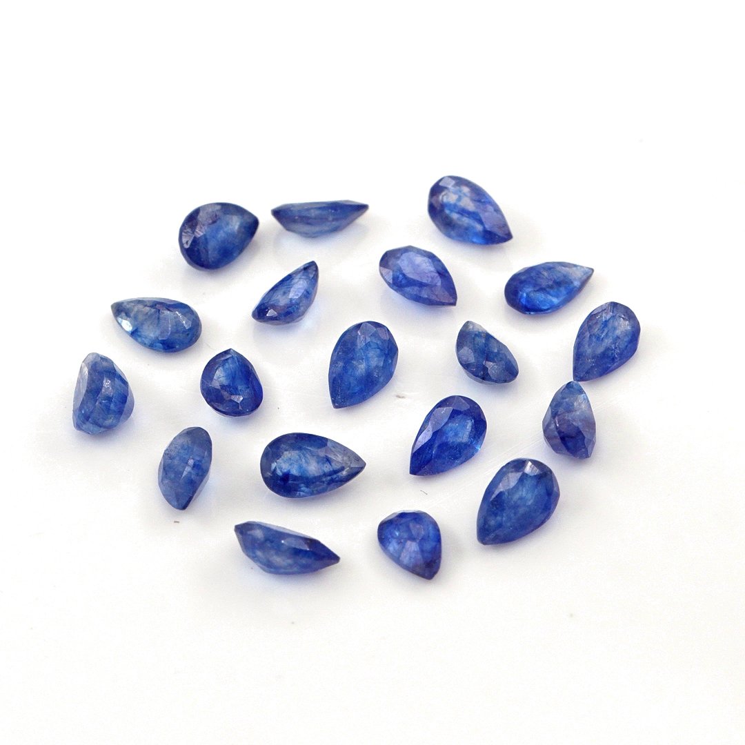 Natural Bangkok Blue Sapphire Calibrated Pears | 3x5mm & 4x6mm