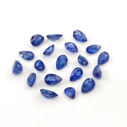 Natural Bangkok Blue Sapphire Calibrated Pears | 3x5mm & 4x6mm
