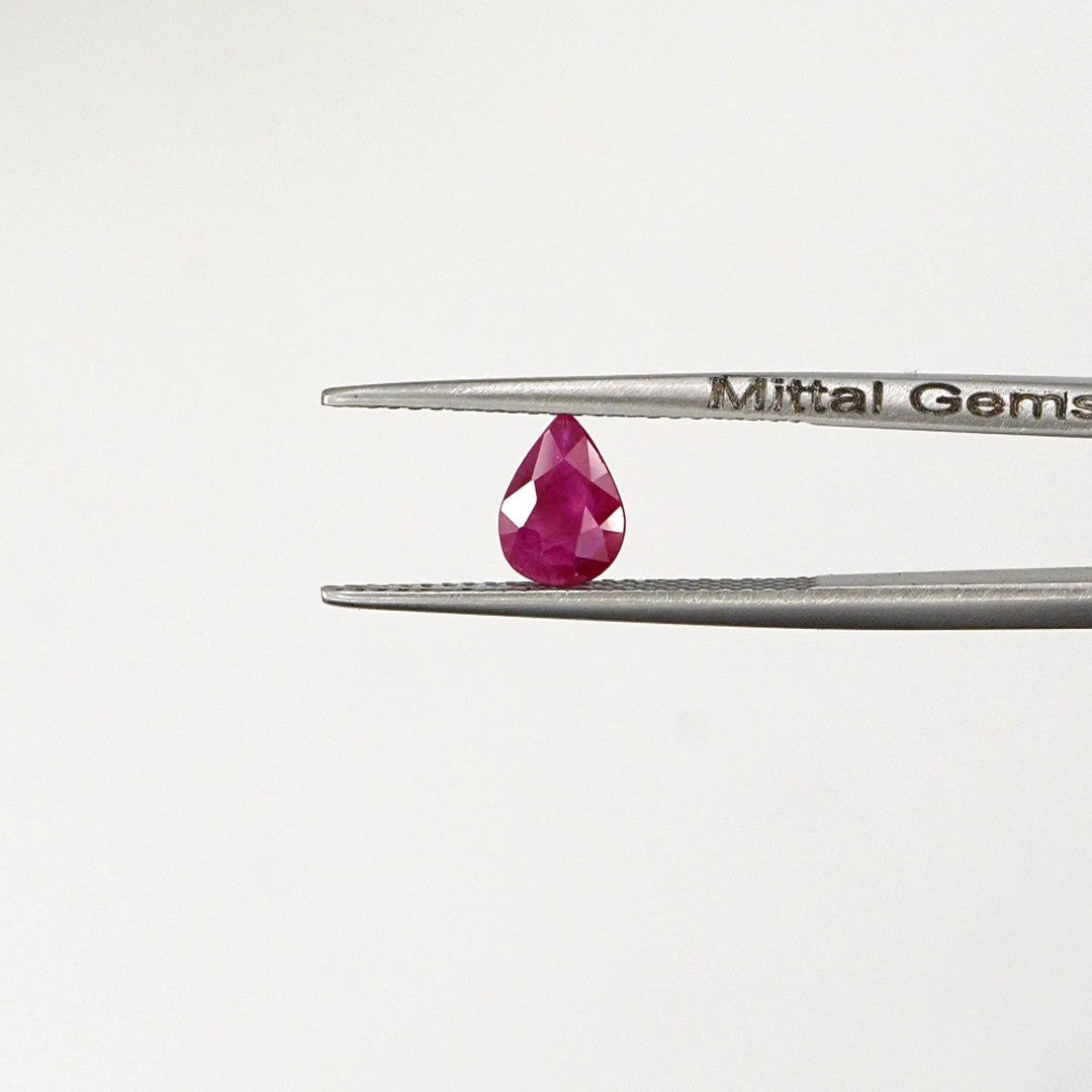 Natural Untreated Burma Ruby Calibrated Pears | 5x7mm & 6x8mm