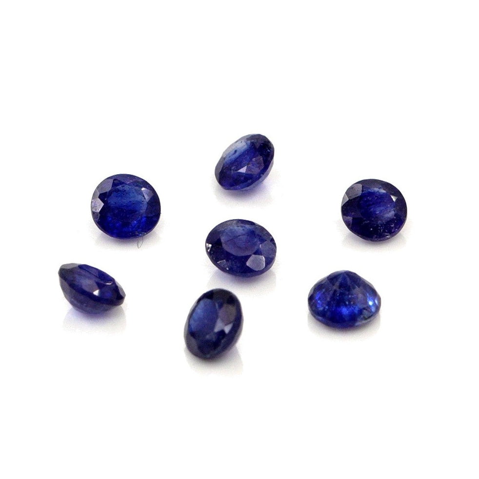 Natural Bangkok Blue Sapphire Calibrated Rounds | 4mm & 4.5mm