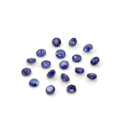 Natural Bangkok Blue Sapphire Calibrated Rounds | 2.5mm & 3mm
