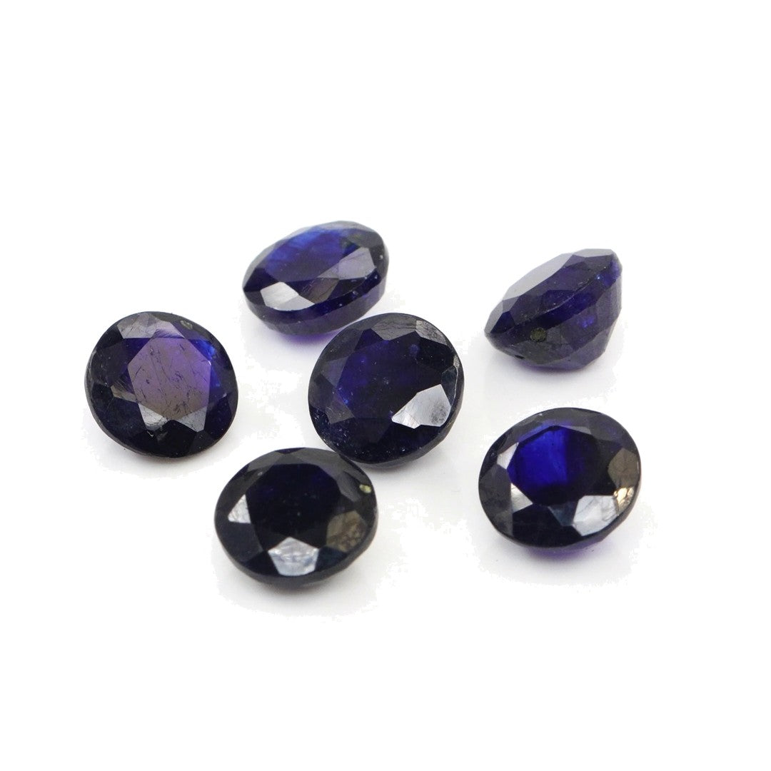 Natural Bangkok Blue Sapphire Calibrated Rounds | 7mm & 8mm