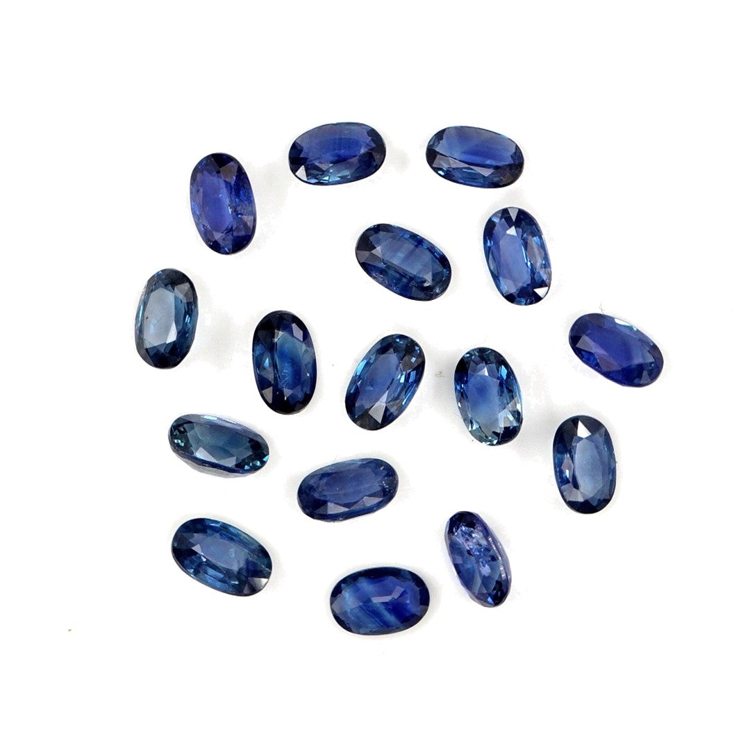 Natural Untreated Blue Sapphire Calibrated Ovals | 3x4mm & 4x5mm