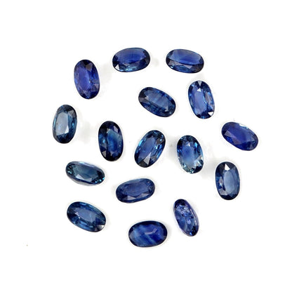 Natural Untreated Blue Sapphire Calibrated Ovals | 3x4mm & 4x5mm