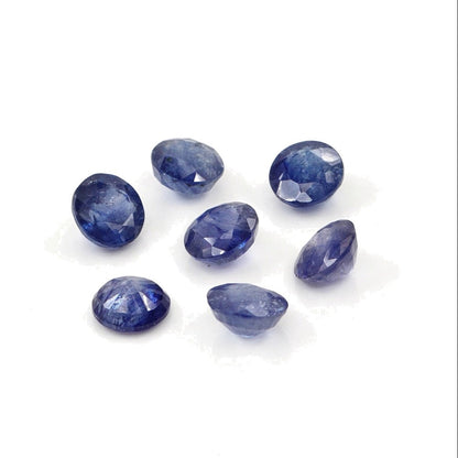 Natural Bangkok Blue Sapphire Calibrated Rounds | 7mm & 8mm
