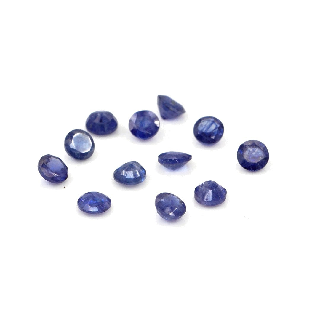 Natural Bangkok Blue Sapphire Calibrated Rounds | 3mm & 3.5mm