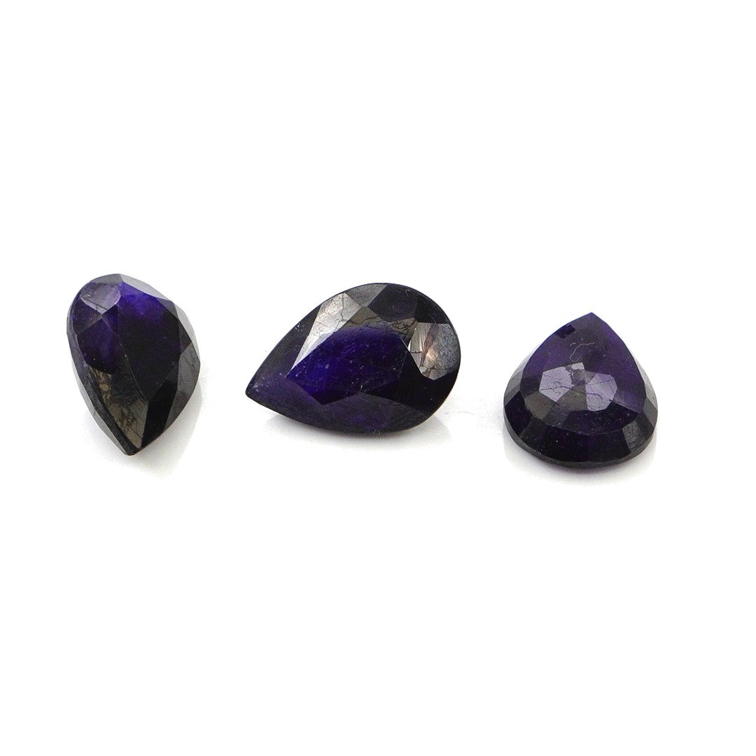 Natural Bangkok Blue Sapphire Calibrated Pears | 9x11mm & 10x12mm