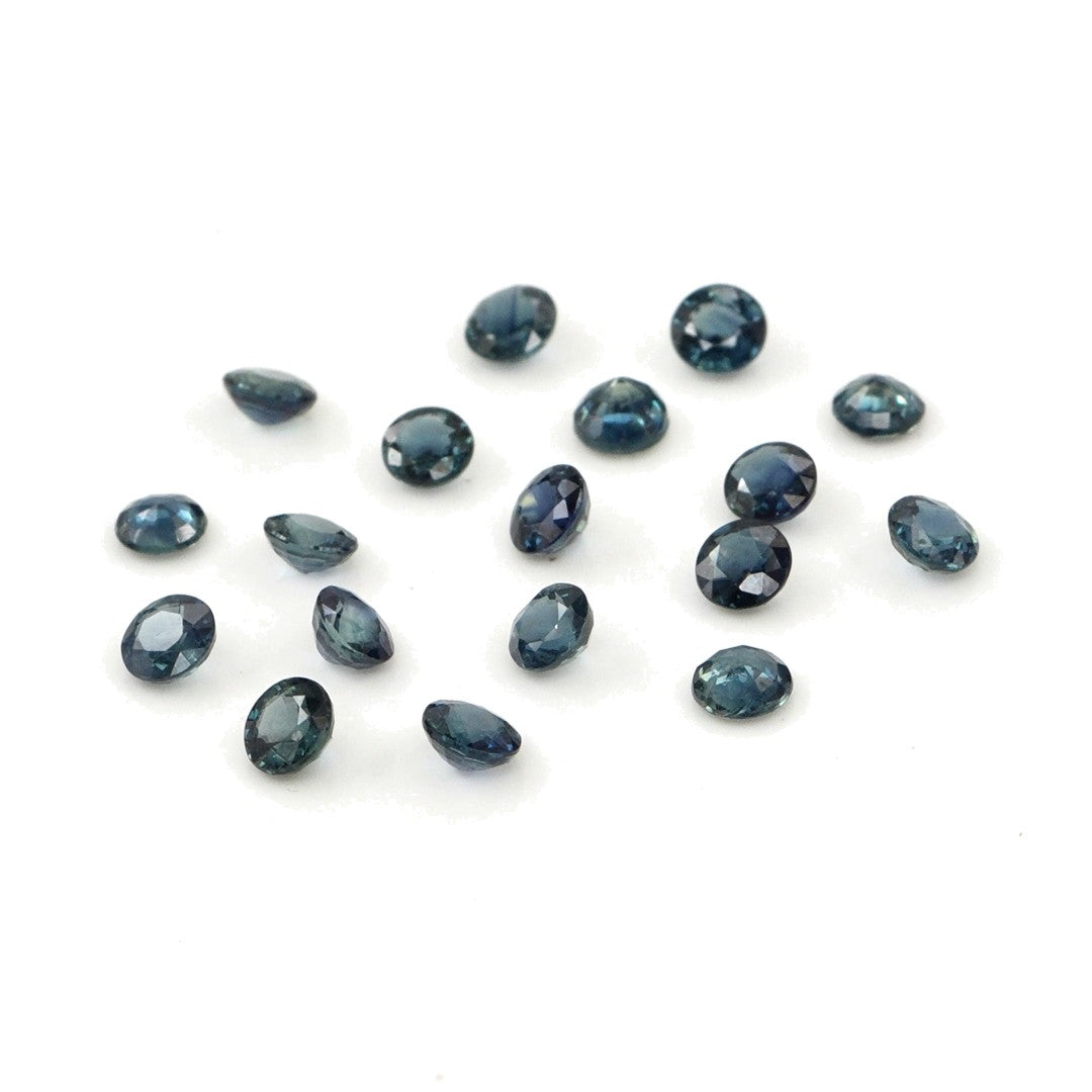 Natural Untreated Blue Sapphire Calibrated Rounds | 3mm & 3.5mm